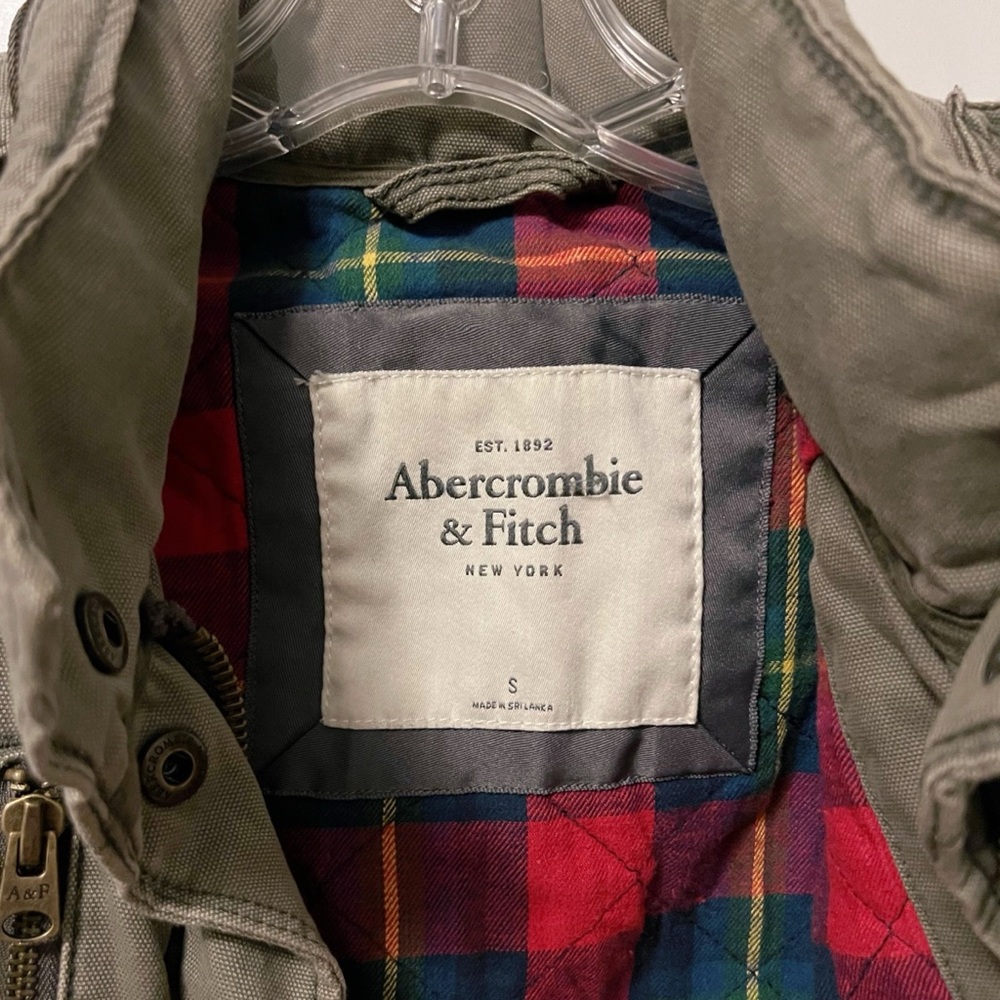 Vintage Abercrombie & Fitch A&F Dark Green Fully Lined Jacket Y2K - Picture 3 of 11
